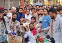 श्री केसरी नंदन हनुमान दल ने श्रद्धापूर्वक लिया हनुमान ध्वज यात्रा में हिस्सा