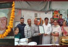 स्वतंत्रता सैनानी भोला राम गांधी की जन्मशताब्दी पर सरकारी स्कूल घंटाघर का नाम उनके नाम पर रखने की मांग