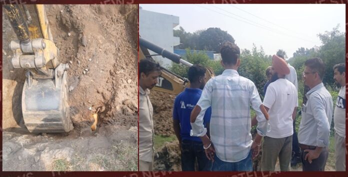 gas-pipe-leak-chohal-road-hoshiarpur