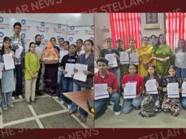 ‘The Stellar News’ में इंटर्नशिप पूरी करने वाले विद्यार्थियों को प्रिं. डा. सविता ने दिया आशीर्वाद
