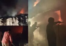 धागे की फैक्टरी में लगी आग, एक मजदूर जिंदा जला, दूसरे की हालत गंभीर