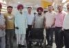 रोटरी क्लब होशियारपुर सेंट्रल ने दिव्यांग लड़की को भेंट की व्हीलचेयर