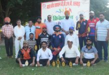 स्वच्छता पखवाड़े के संबंध में बीबीएमबी द्वारा क्रिकेट का प्रदर्शनी मैच आयोजित